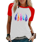 Red Sleeves White / XX-Large