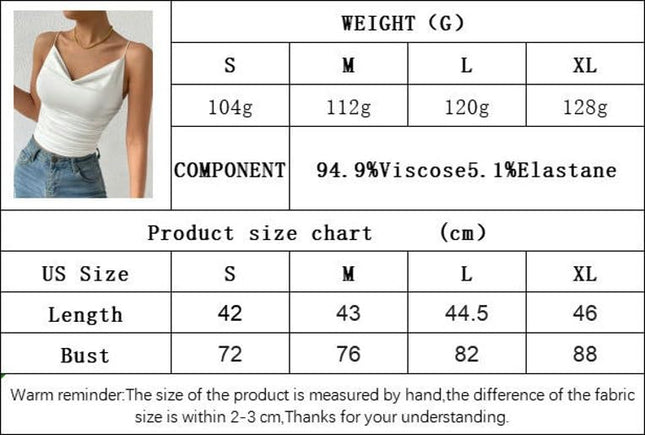 Women's Sleeveless V Neck Spaghetti Strap Ruched Camisole Tank Top