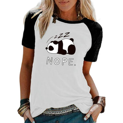 Women's Crewneck Graphic Print T-Shirts Casual Short Sleeve Loose Fit Tops