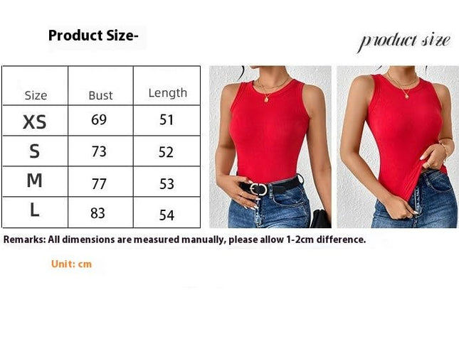 Womens Sleeveless Scoop Neck Casual Basic Ribbed Fitted Tank Top
