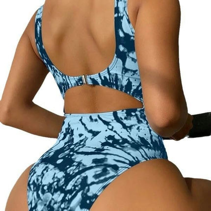 Women One Piece Sexy Deep V Neck Tummy Control Swimsuit Push Up Bathing Suit