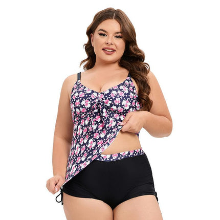 Tankini Swimsuits for Women Two Piece Tummy Control Bathing Suits with Shorts