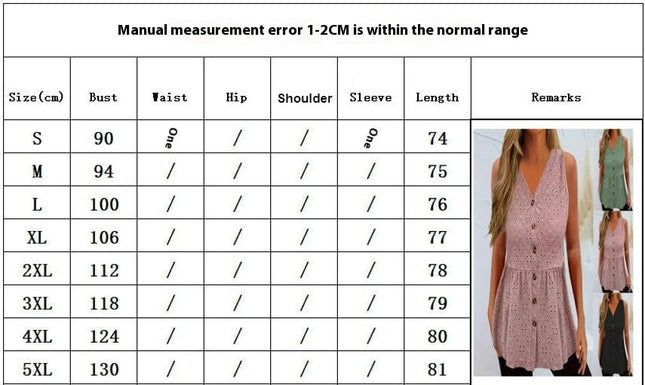 Women Summer Button Down Tank Top Casual V Neck Flowy Sleeveless Top