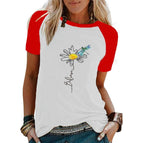 Red Sleeve White / 3X-Large