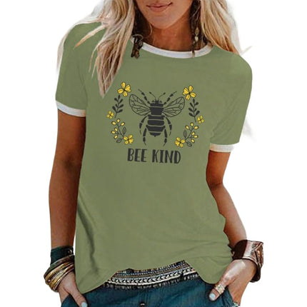 Women’s Graphic Print Raglan Short Sleeve Tops Crew Neck Casual T Shirts