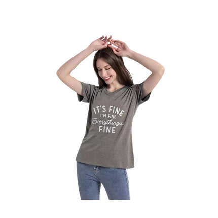 Womens Casual Crew Neck Short Sleeve Printed Tops Summer Fashion Blouses