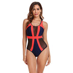 Navy Blue+red / Large