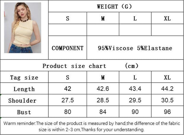 Womens Summer Crop Sleeveless Crewneck Knit Slim Fit Casual Tank Tops