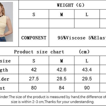 Womens Summer Crop Sleeveless Crewneck Knit Slim Fit Casual Tank Tops