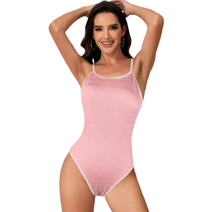 Women's Spaghetti Strap One Piece Swimsuits Tummy Control Bathing Suits Swimwear
