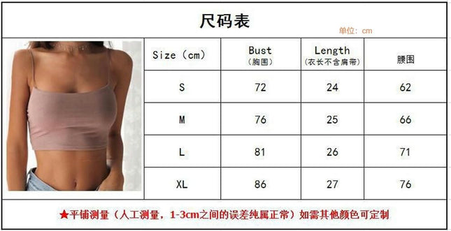 Women's Sleeveless Spaghetti Strap Tank Square Neck Slim Casual Crop Tops