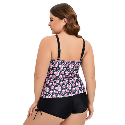 Tankini Swimsuits for Women Two Piece Tummy Control Bathing Suits with Shorts