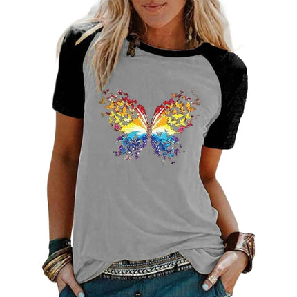 Womens Tshirt Graphic Tees Crew Neck Summer Short Sleeve Loose Fit Tops