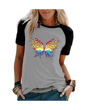 Womens Tshirt Graphic Tees Crew Neck Summer Short Sleeve Loose Fit Tops