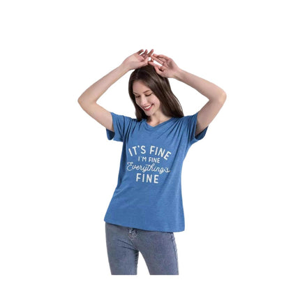 Womens Casual Crew Neck Short Sleeve Printed Tops Summer Fashion Blouses
