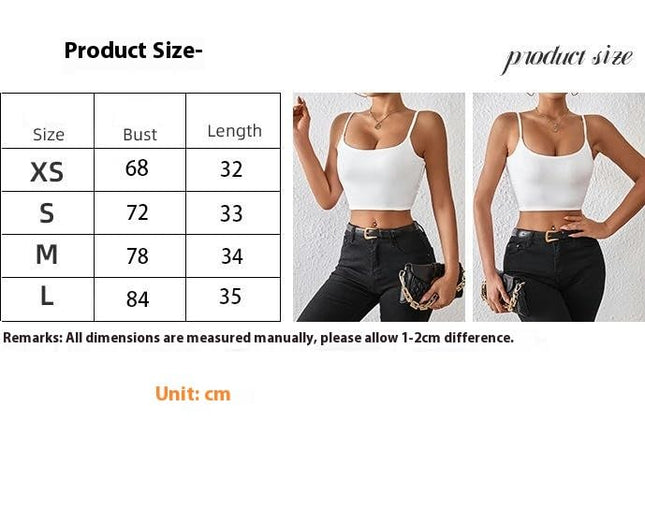 Women's Crop Cami Top Summer Sexy Slim Sleeveless Backless Spaghetti Strap Tank Top
