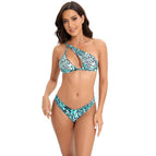 Cyan Leopard Print / X-Large