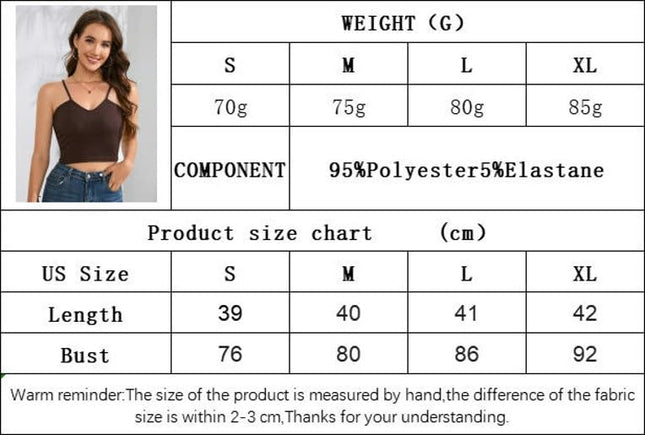 Women Spaghetti Strap Crop Tank Tops Sexy Sleeveless Deep V-Neck Cami Tops