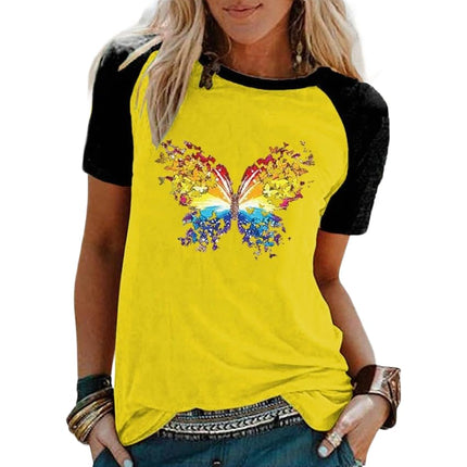 Womens Tshirt Graphic Tees Crew Neck Summer Short Sleeve Loose Fit Tops