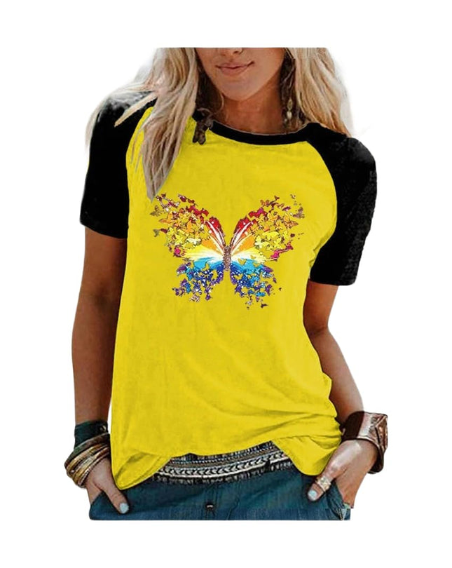 Womens Tshirt Graphic Tees Crew Neck Summer Short Sleeve Loose Fit Tops