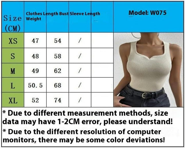 Women’s Ribbed Knit Cropped Tank Tops Summer Sleeveless Square Neck Slim Fit Shirts