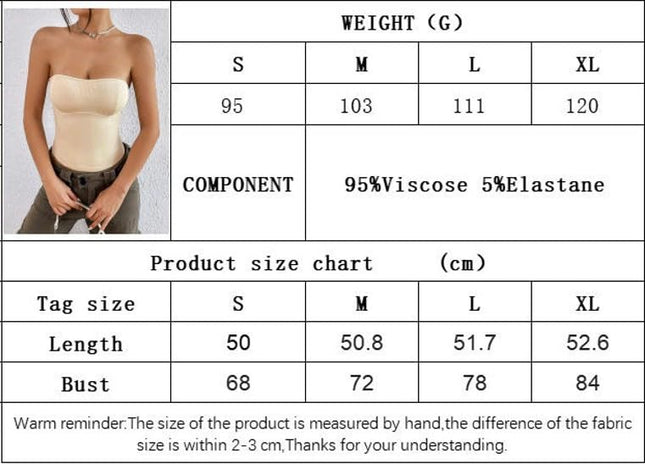 Summer Crop Tube Tops for Women Strapless Casual Sexy Tank Tops