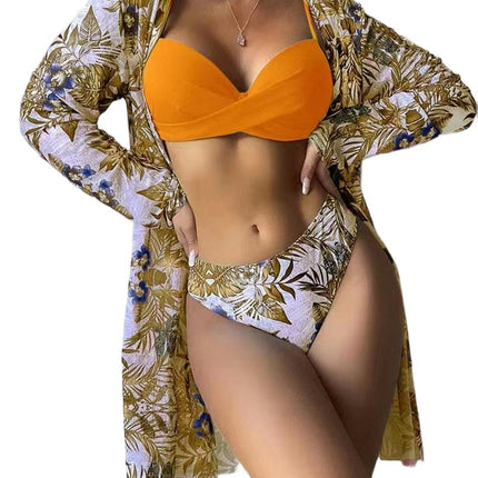 Women Sexy V Neck Tankini Bathing Suit High Waisted Tummy Control Two Piece Swimsuit