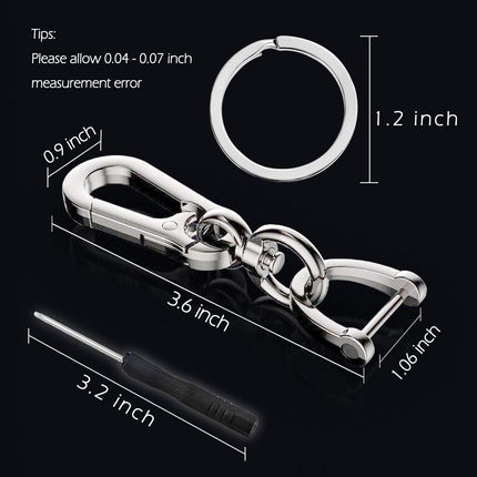2 Pack Key Chain, Heavy Duty Car Key Chain Ring