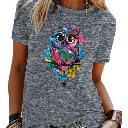 Women Graphic Tees Short Sleeve Summer Tops Funny Printed Casual T Shirts