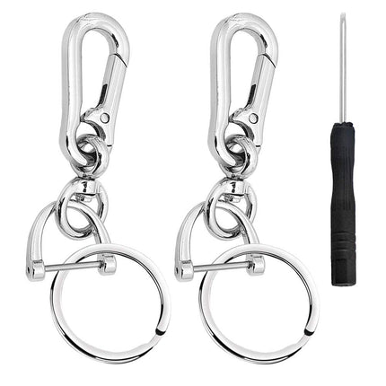 2 Pack Key Chain, Heavy Duty Car Key Chain Ring
