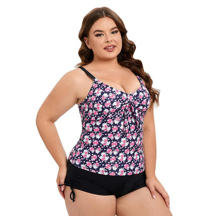 Tankini Swimsuits for Women Two Piece Tummy Control Bathing Suits with Shorts