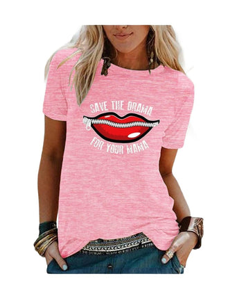 Womens T Shirt Summer Graphic Short Sleeve Crewneck Tees Casual Tops