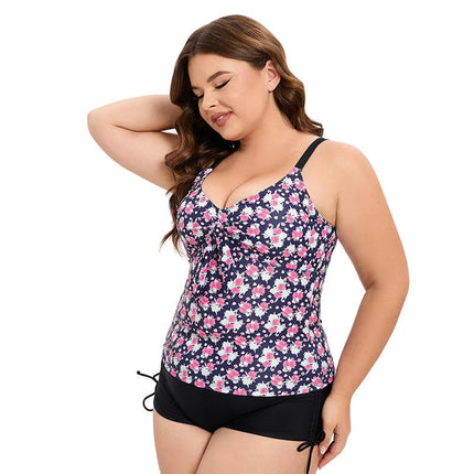 Tankini Swimsuits for Women Two Piece Tummy Control Bathing Suits with Shorts