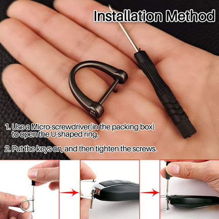2 Pack Key Chain, Heavy Duty Car Key Chain Ring