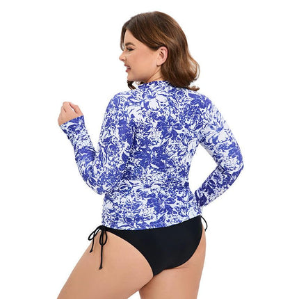 Women's 3 Piece Swimsuit Sexy Push Up Floral Printed Bikini Set with Kimono Cover Ups