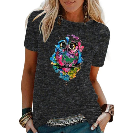 Women Graphic Tees Short Sleeve Summer Tops Funny Printed Casual T Shirts