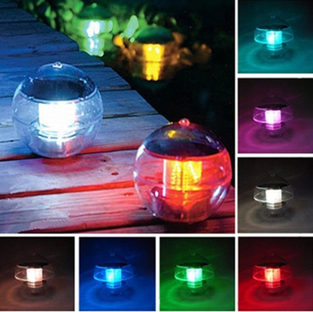 Solar Floating Pool Light,Solar Powered LED Night Light Lamp Ball for Swimming Pool,Garden and Party Decor Outdoor Waterproof Pond Path Landscape Lights,Charges Also On Cloudy Days Colorful