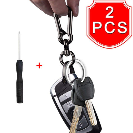 2 Pack Key Chain, Heavy Duty Car Key Chain Ring