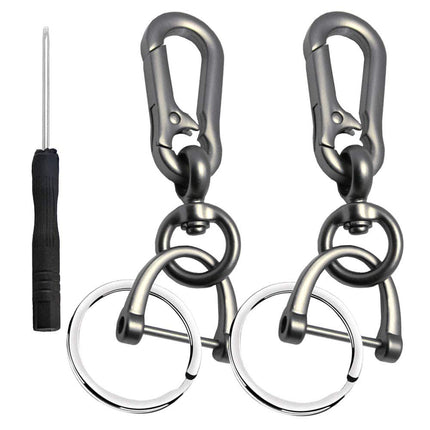 2 Pack Key Chain, Heavy Duty Car Key Chain Ring