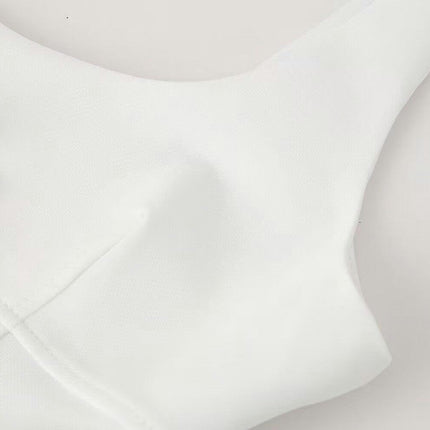 Women Summer Tank Top Sleeveless Front Bowknot Crop Top
