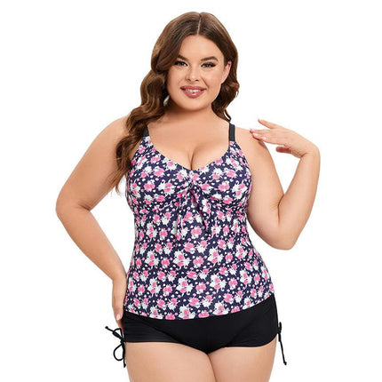 Tankini Swimsuits for Women Two Piece Tummy Control Bathing Suits with Shorts