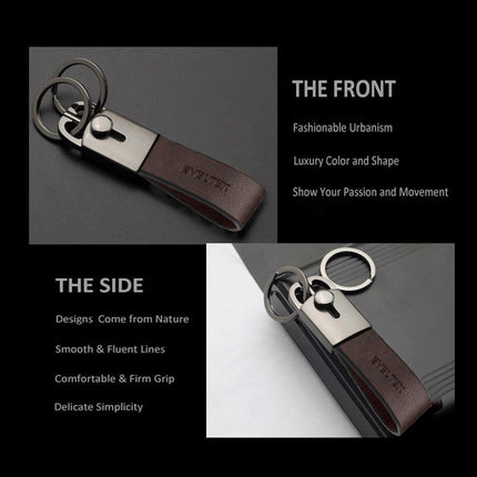Key Chain for Keys,Car Key Rings & Leather Key Holder for Belt &Key Case& Waist KE-03(Brown)[ 100% Guaranteed Genuine Leather ]