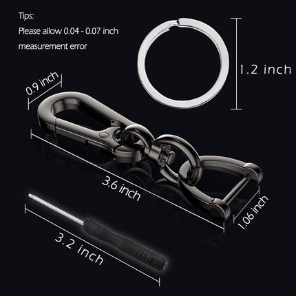 2 Pack Key Chain, Heavy Duty Car Key Chain Ring