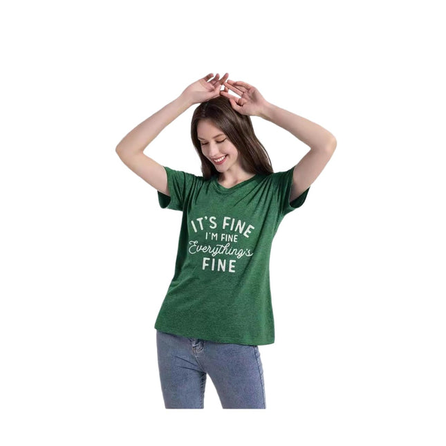 Womens Casual Crew Neck Short Sleeve Printed Tops Summer Fashion Blouses