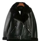 Black – Warm fine faux fur collar & fine faux fur lining / S