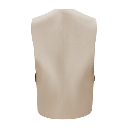 Women's faux leather sleeveless waistcoat front back styling and design details 18