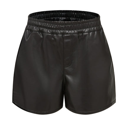 Women's faux leather shorts photo 4