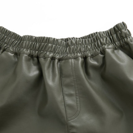 Women's faux leather shorts photo 13