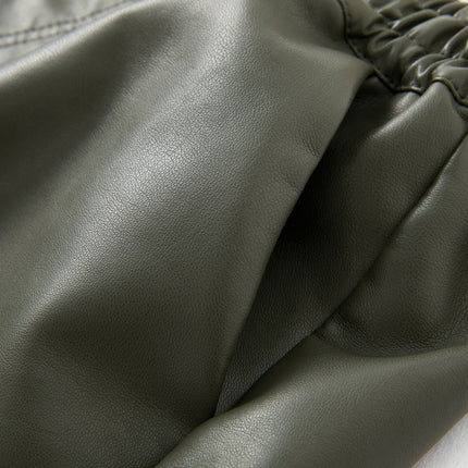 Women's faux leather shorts photo 14