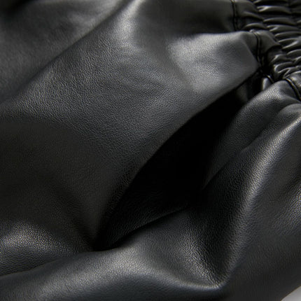 Women's faux leather shorts photo 15